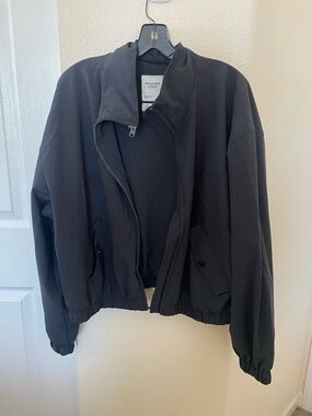 Abercrombie & Fitch Black Lightweight Bomber Jacket